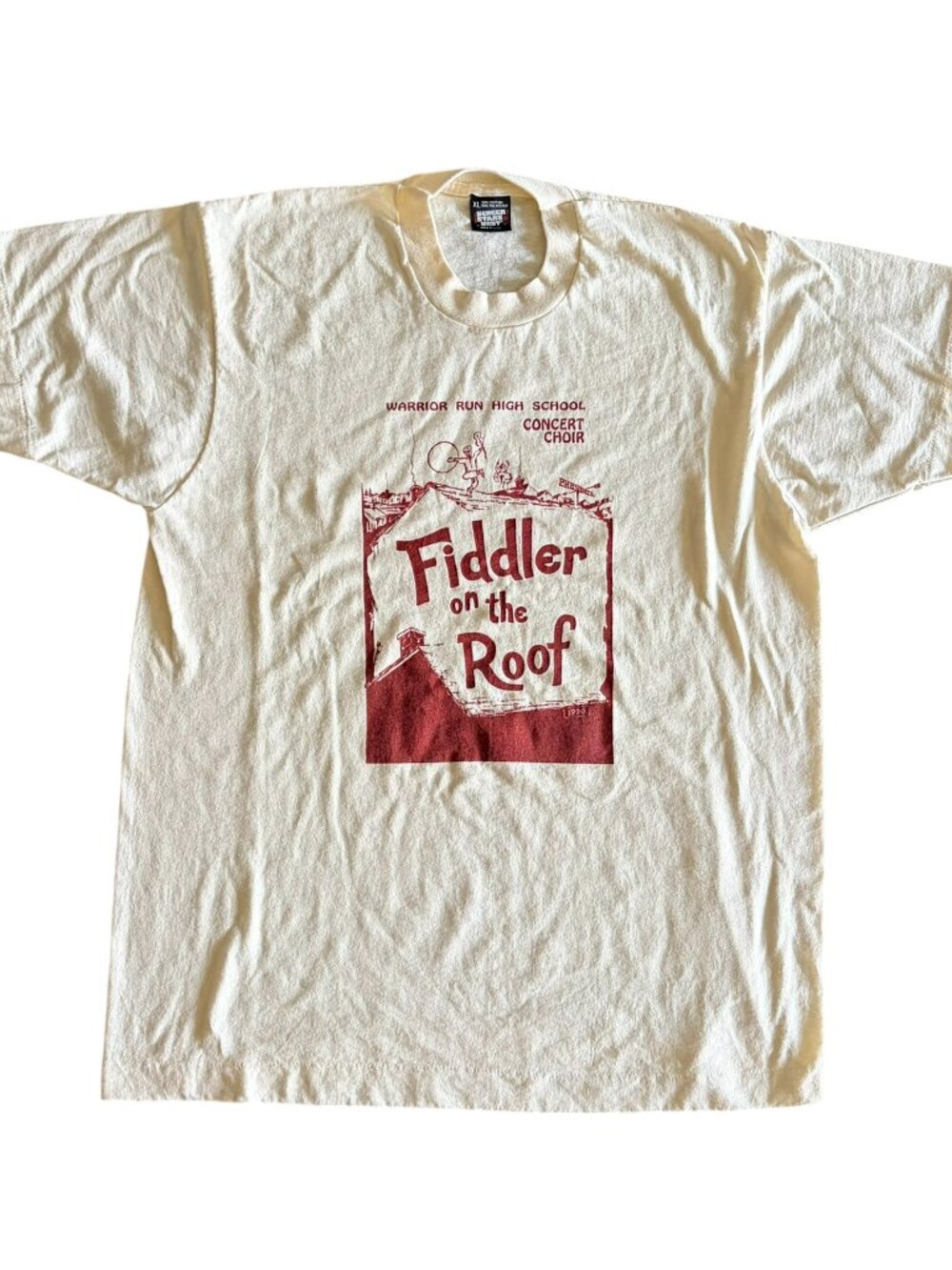 90s Vintage Fiddler On The Roof Graphic Tee Tshirt - Mens L XL